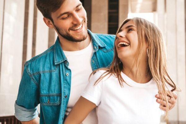 laugh together